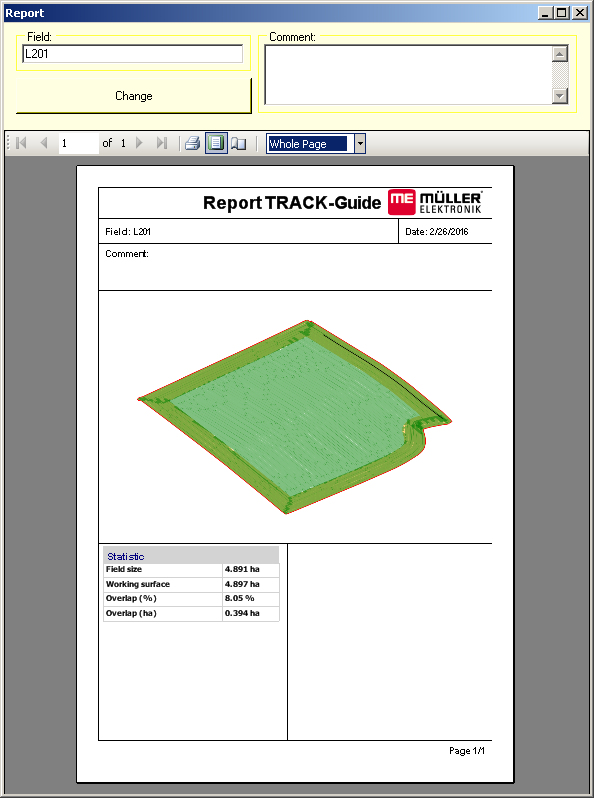 TRACK Guide Desktop Printing A Report